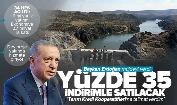 Son dakika: Başkan Erdoğan’dan 34 hidroelektrik santralinin açılışında önemli açıklamalar | Yüzde 35’lik indirim müjdesi