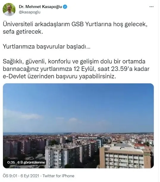Öğrenciler dikkat! Yeni dönem yurt başvuruları başladı