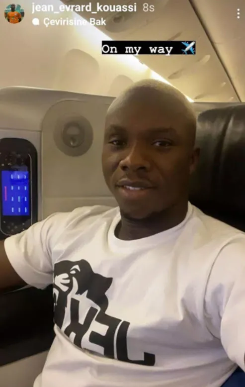 Trabzonspor’un yeni transferi Jean Evrard Kouassi yola çıktı