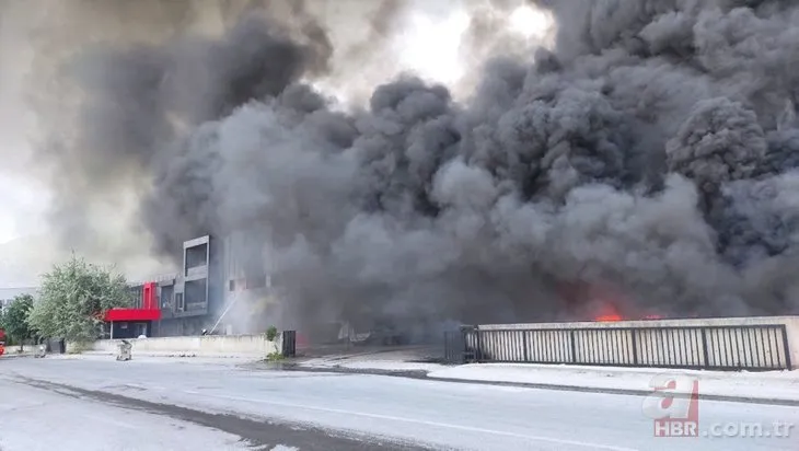 Bursa’da ısı yalıtım fabrikasında yangın!