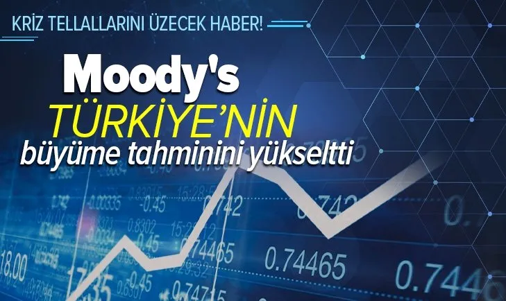 Son dakika: Moody's Türkiye'nin büyüme tahminini yüzde 4'e yükseltti