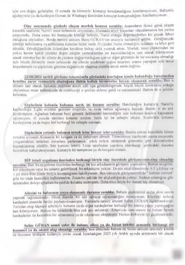 Tutuklama istenen ağabey Enes Güran’ın ifadesi A Haber’de: Babam ve amcamın arasında para kavgası oldu...