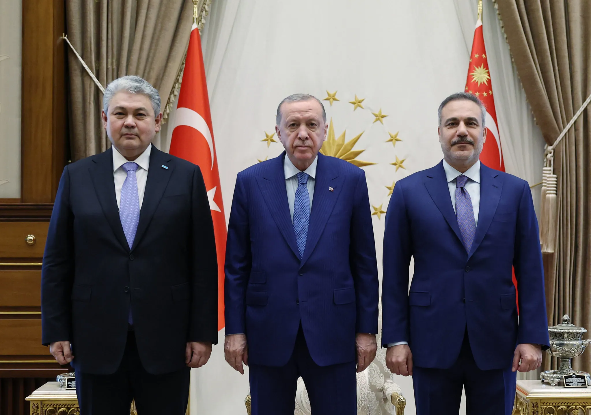 Külliye'de kritik kabul! Başkan Erdoğan Kazakistan Dışişleri Bakanı Koşerbayev ile görüştü