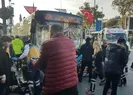 Beşiktaşta otobüs durağa daldı: Yaralılar var
