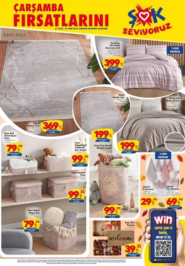 27 Eylül ŞOK aktüel ürünler kataloğu yayınladı! ŞOK’ta bu hafta 149 bin TL’ye 2+1 14 kişilik, 89 bin 900 TL’ye 8-10 kişilik, 16.900 TL’ye soba yer alıyor