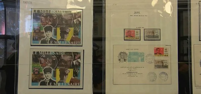 10 Kasım’a özel pullar ilk kez sergilendi