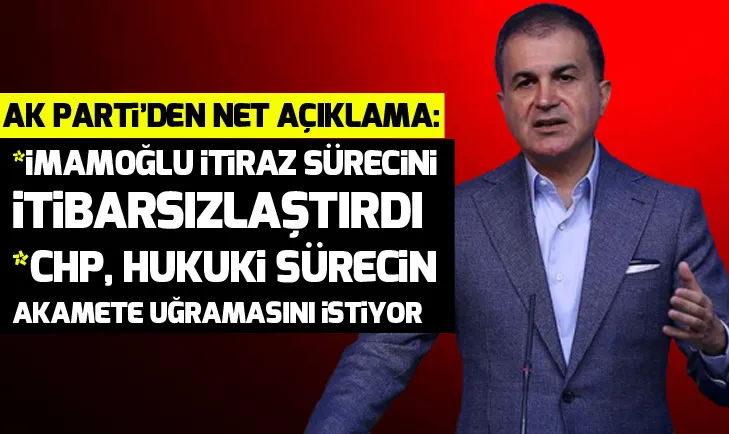SON DAKİKA: AK Partiden kritik seçim ve itiraz süreci açıklaması