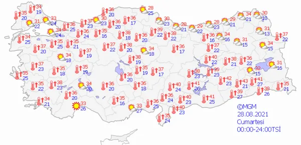 1629991757660.png Meteoroloji'den çok sayıda ile son dakika sağanak yağış uyarısı! İstanbul Ankara İzmir'de bu hafta hava durumu nasıl olacak? - 6