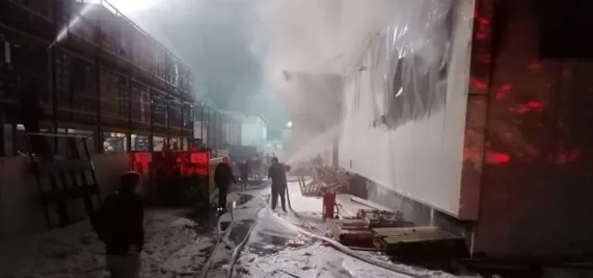 Gebze’de silah fabrikasında korkutan yangın | A Haber olay yerinde...