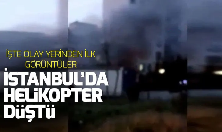 İstanbulda askeri helikopter düştü
