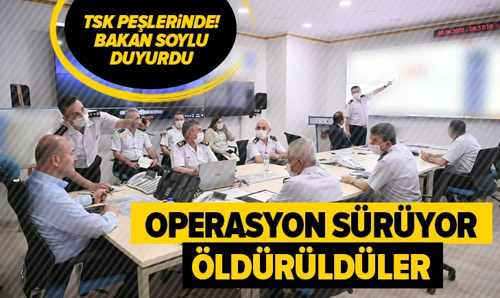 İçişleri Bakanı Süleyman Soyludan son dakika açıklaması: 2 terörist daha etkisiz hale getirildi. Bölgede operasyon devam ediyor