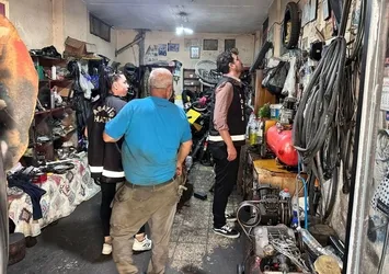 Hatay'da motosiklet tamircilerine denetim