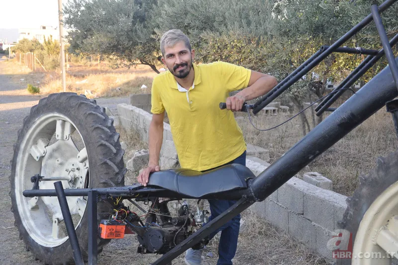 Hurda parçalardan dev araç yaptı! Gören hayrete düşüyor 1