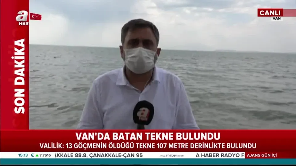 Son dakika: Van’da batan tekne bulundu