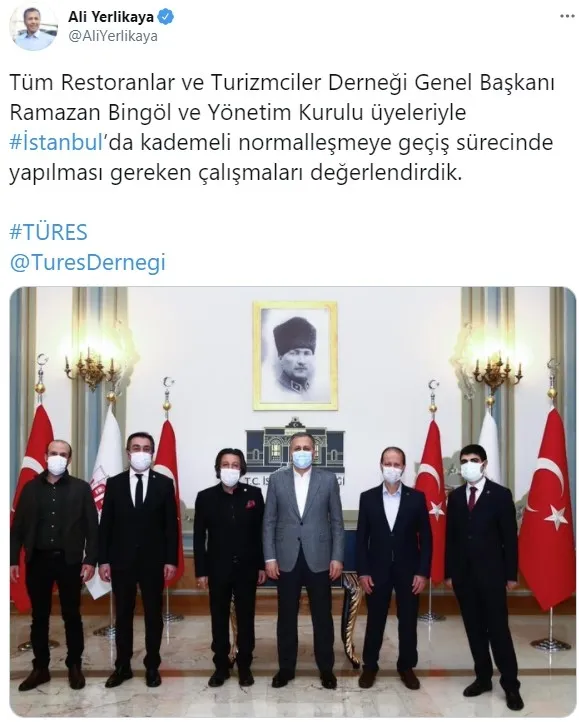 Vali Yerlikaya'dan restoranlar için ilk adım - A Haber Son Dakika Gündem Haberleri