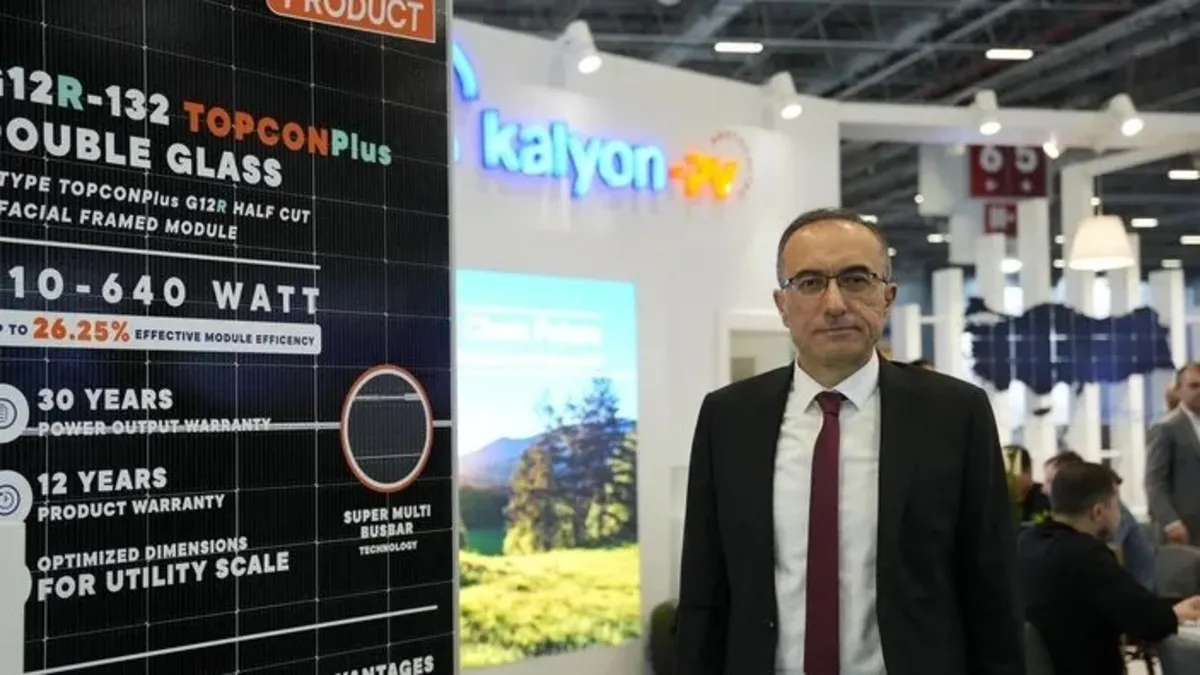 Kalyon PV'den enerjide yeni dönem! TOPCONPlus teknolojili güneş paneli EIF 2025’te görücüye çıktı