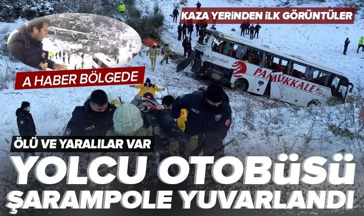 SON DAKİKA! Yolcu otobüsü Kuzey Çevre Otoyolu’nda şarampole yuvarlandı! Ölü ve yaralılar var | Bölgeden ilk görüntüler geldi