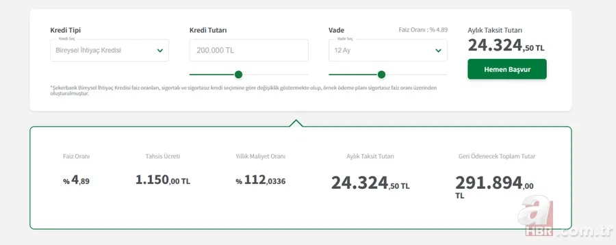 200 bin TL ihtiyaç kredisi için aylık taksitler kaç TL? Banka banka güncel kredi hesaplama… 8