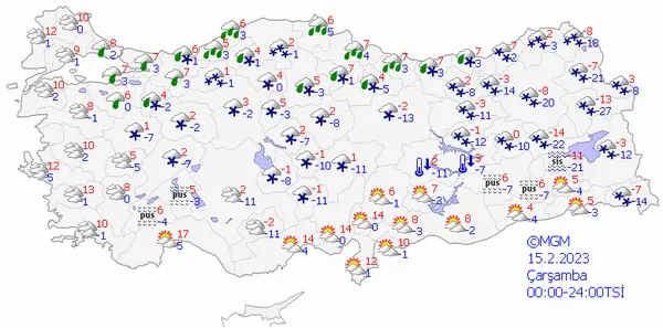 1676439876129.jpg Meteoroloji bugün kar yağacak illeri açıkladı! Hafta sonu hafa nasıl olacak? İşte 5 günlük hava durumu - 8