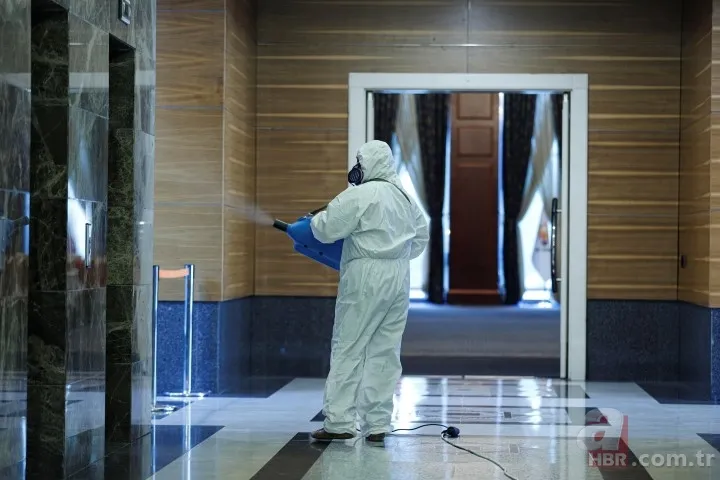 AK Parti Genel Merkezi koronavirüs (corona virüs) için dezenfekte edildi 20