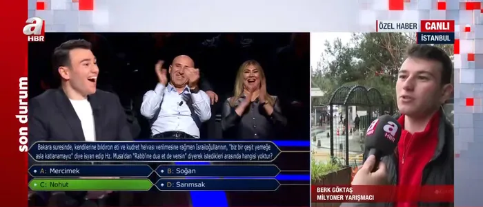 Milyoner yarışmacı Berk Göktaş A Haber'de - 1