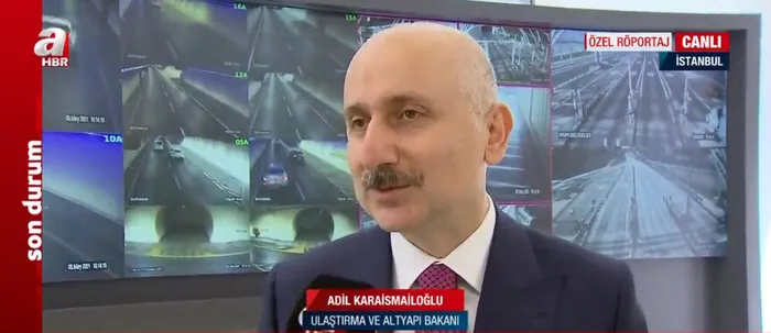Son dakika: Avrasya Tüneli nasıl izleniyor? A Haber tünelin kalbinde! Ulaştırma ve Altyapı Bakanı Adil Karaismailoğlu A Haber'de anlattı - 7