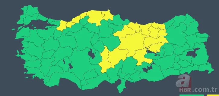 19 il için sarı alarm: İstanbul'da beklenen kar bugün başladı! Kaç gün sürecek? 2