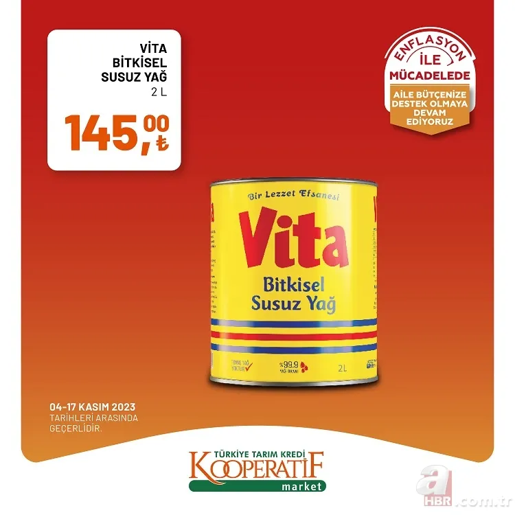 Tarım Kredi Market indirim yarın sona eriyor! 40'lı tuvalet kağıdı 154,90 TL, Çay 89 TL, 100'lü peçete 13,90 TL ve pilavlık bulgur 48,90 TL'den satışa sunuyor 25