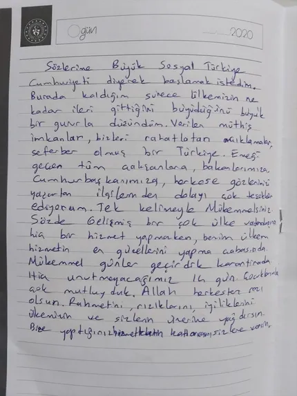 1588236697888.jpg Karantina sürecinin ardından yurtlarda duygu yüklü mektuplar kaldı - 1