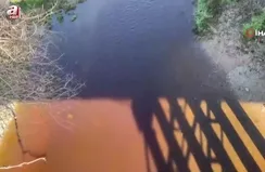 Şeytan deresinin rengi kahverengiye döndü