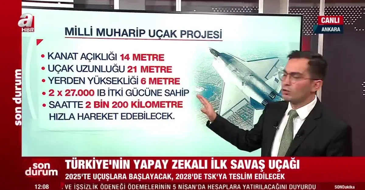 Türkiye'nin yapay zekalı ilk savaş uçağı
