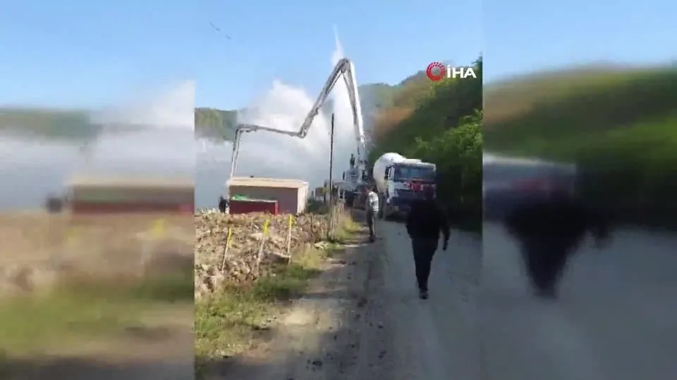 Giresun’da su borusu patladı: Şebeke suyu metrelerce yükseldi!