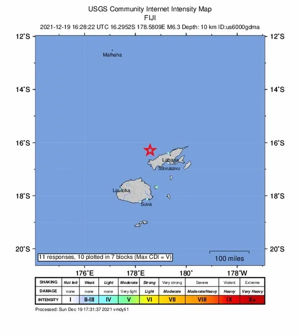 Son dakika olarak duyurdular! Fiji açıklarında 6.3 büyüklüğündeki deprem - 1