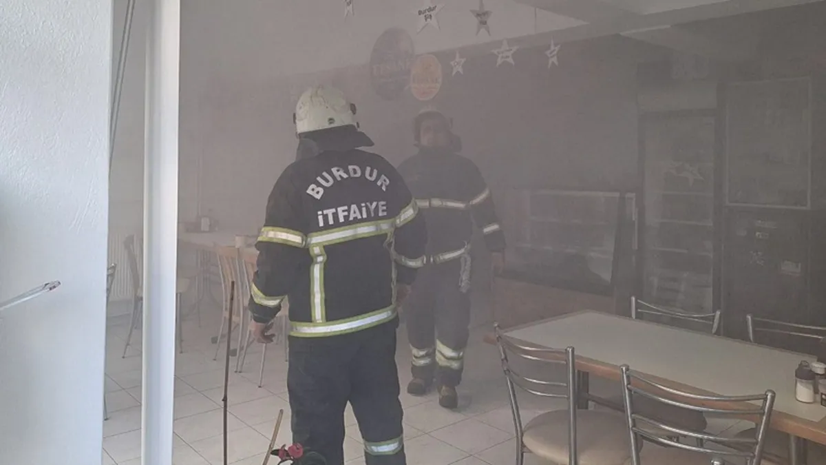 Burdur'da pide salonunda doğal gaz kaynaklı patlama: 1 yaralı