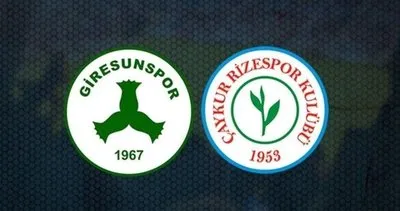 Giresunspor - Çaykur Rizespor maçı canlı anlatım izle!