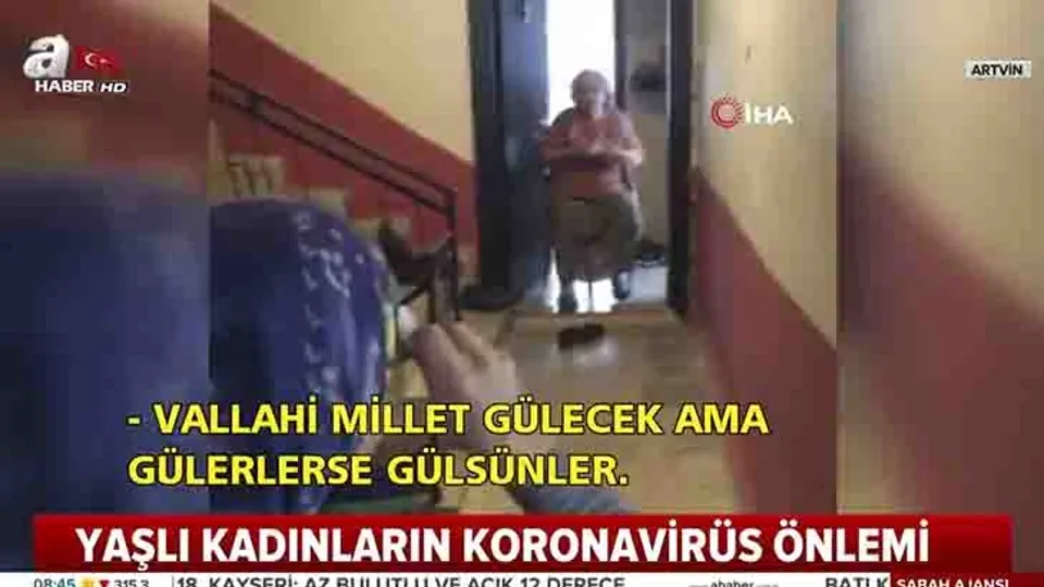 Artvin’de koronavirüs 27 yıllık komşuları ayıramadı! Görüntüler sosyal medyayı salladı |Video