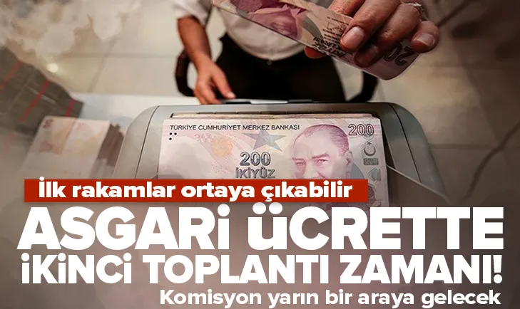 Asgari ücrette ilk rakamlar ortaya çıkabilir!