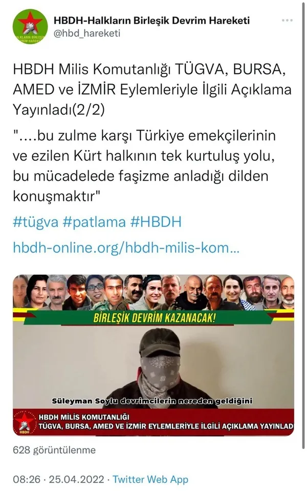 Bursa ve İstanbul saldırılarında PKK eli! Terör saldırısını HBDH üstlendi