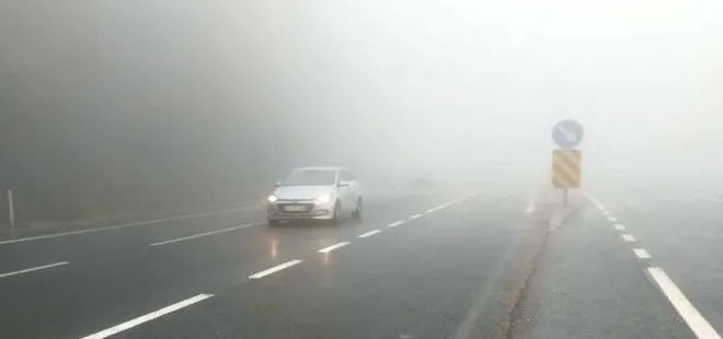 Bolu Dağı’nda sis etkili oldu