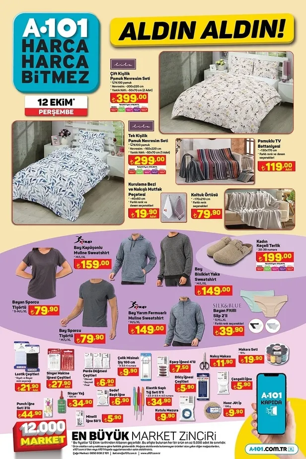 14 Ekim A101 aktüel ürünler kataloğu yayınlandı! 28 bin TL’ye benzinli Moped, 179 TL’ye 5L sıvı yağ 299 TL’ye Mop Kova seti, 22 TL’ye 2kg un satışa sunuluyor