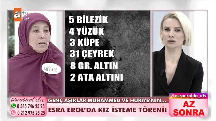 Esra Erol’da kız isteme töreni! Babaannesinin Umre birikimini alıp Muhammed’e kaçmıştı | Naile teyzenin serzenişi yürekleri dağladı