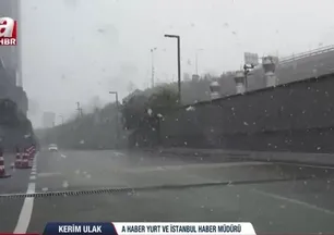 İstanbul’da beklenen kar başladı!