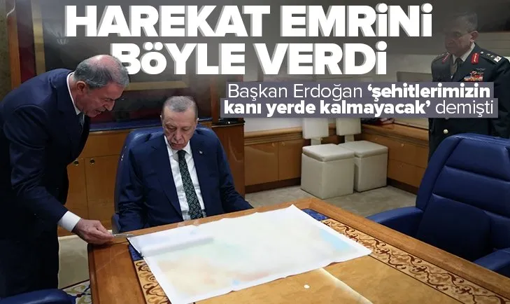 Son dakika: Başkan Erdoğan, harekat emrini böyle verdi