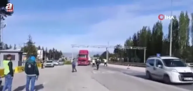 Amasya'da tırda 10 kaçak göçmen yakalandı