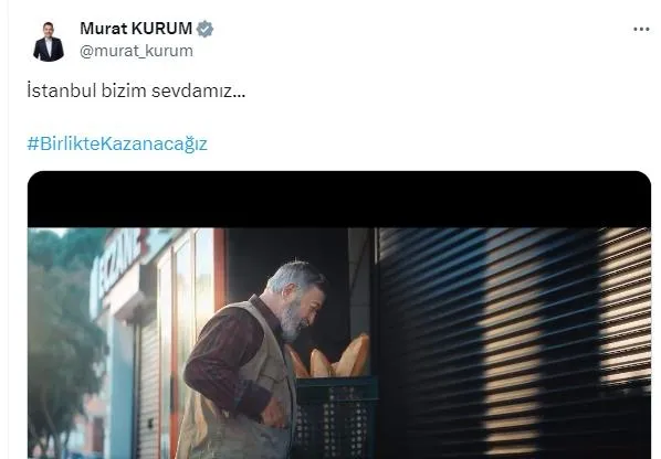 cumhur-ittifakinin-ibb-baskan-adayi-murat-kurum-yeni-reklam-filmini-paylasti-istanbul-bizim-sevdamiz-1711742290322.jpeg Cumhur İttifakı'nın İBB Başkan adayı Murat Kurum'dan yeni reklam filmi: "İstanbul bizim sevdamız" | Ayasofya vurgusu büyük beğeni topladı - 3