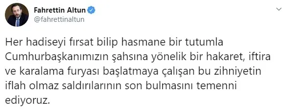 Katıldığı programın Başkan Erdoğan’a bağlanması üzerine yayını terk eden CHP’li Muharrem İnce’ye cevap