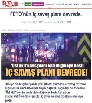 Sabah’a iftira atan Hürriyet’e yargı dersi - 1