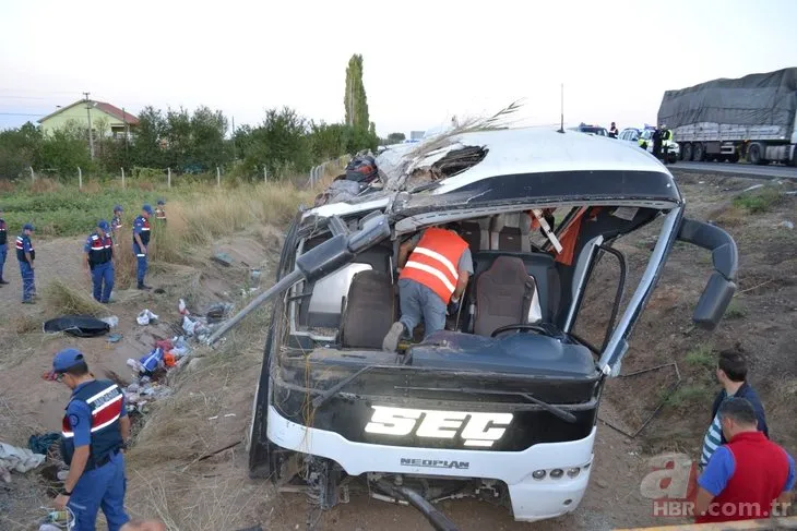 Aksaray’da yolcu otobüsü devrildi: 6 ölü, 43 yaralı