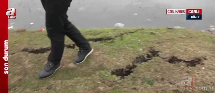 Düzce’de 5,9 büyüklüğündeki depremin izleri ortaya çıktı! İşte 5,9’luk depremin fay kırığı 12