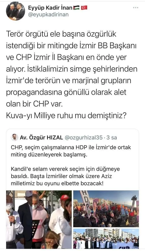 Son dakika: CHP ve HDP’den İzmir’de ortak miting! Tepki yağıyor: Kandil’e selam vererek seçim için düğmeye basıldı